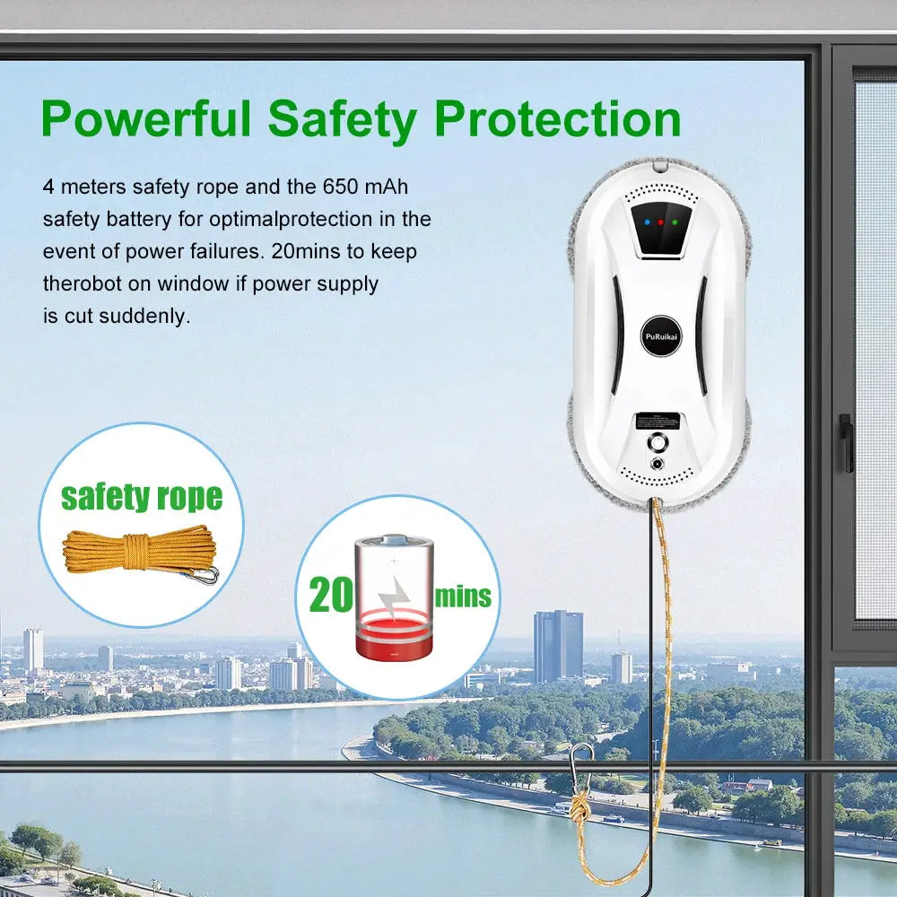 Window Cleaning Robot | Ultra Thin | Remote Control | 100-240V