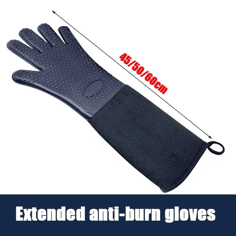 Silicone Oven Mitts | Extra Long | Heat Resistant | One Size
