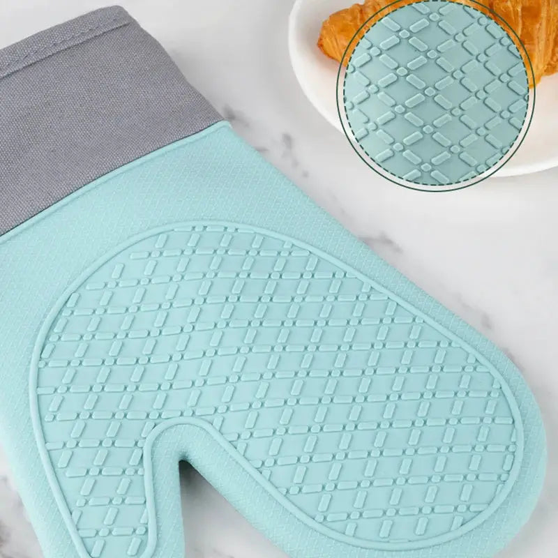 Silicone Oven Mitts | Heat Resistant | Thickened Silicone