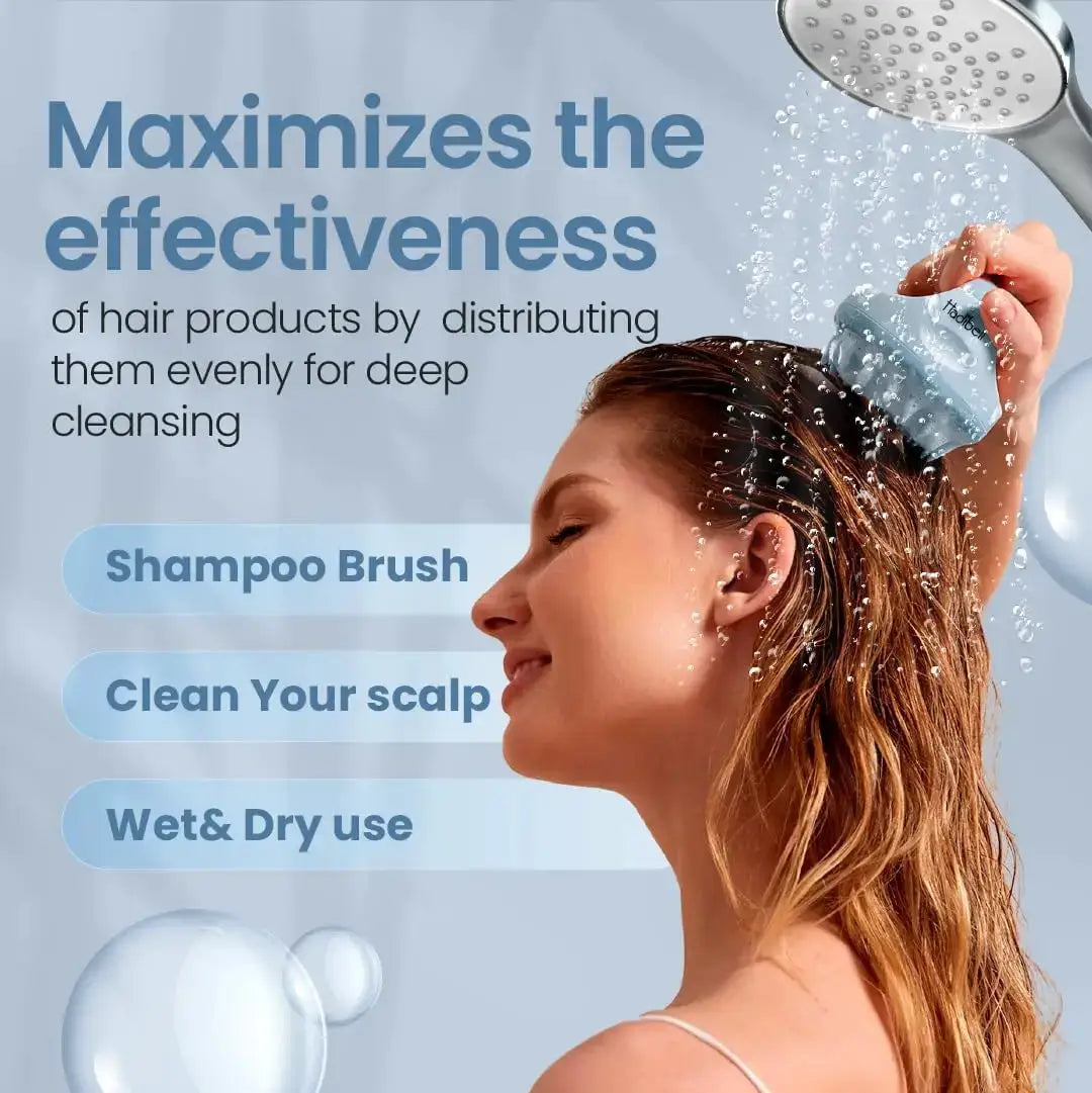 Scalp Massage Brush | Anti-Dandruff Exfoliator | Wet And Dry Use