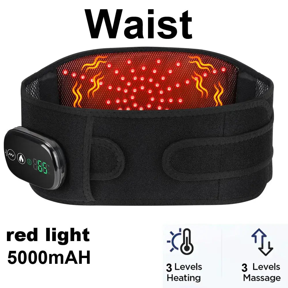 Heated Lumbar Brace | Electric Massager | Office Support | One Size