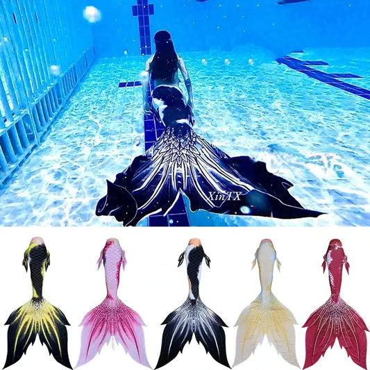 Mermaid Tail | Monofin Optional | Polyester Elastane Fabric | Adult Size