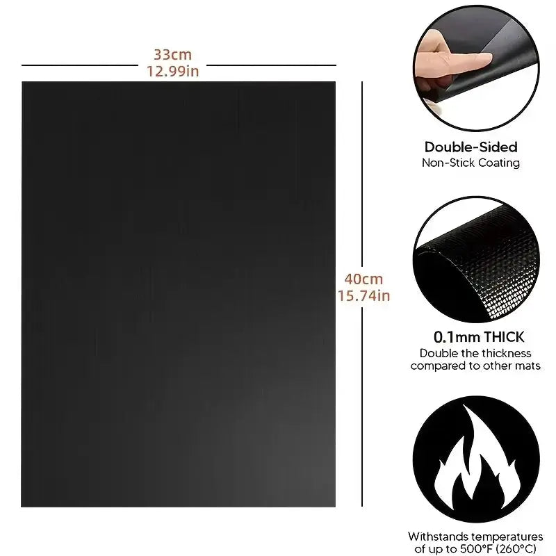 BBQ Grill Mat | Non-Stick | Reusable | Heat Resistant Extra Thick