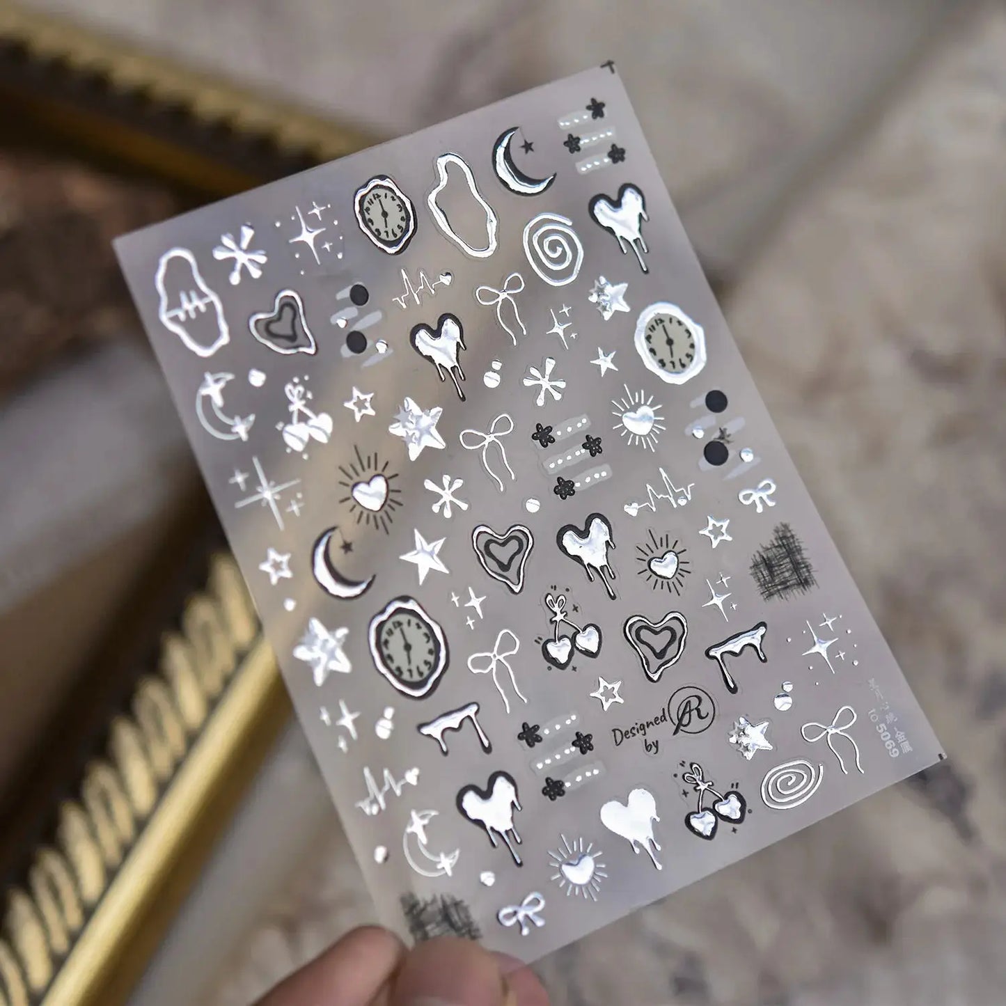 5D Metal Cupid Angel Nail Art Stickers Retro Baroque Cross Y2K Self-adhesive Nail Art Decals Gothic Vintage Style Manicure DIY from PriceLows™