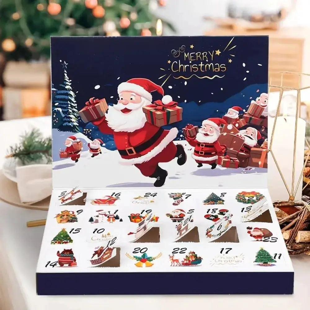 Christmas Advent Calendar | 24 Grids | DIY Fillable | Plastic