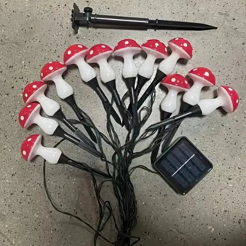 1PC Solar Mushroom Path Lights,8 Modes Outdoor Waterproof LED Lamp,Landscape Lights For Garden,Lawn,Yard,Pathway,Terrace Decor from PriceLows™