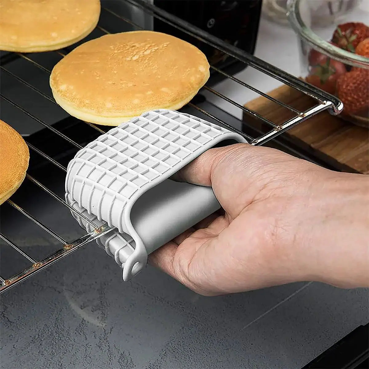 Oven Mitts | Heat Resistant Silicone | Non Slip Grip | Single Pack