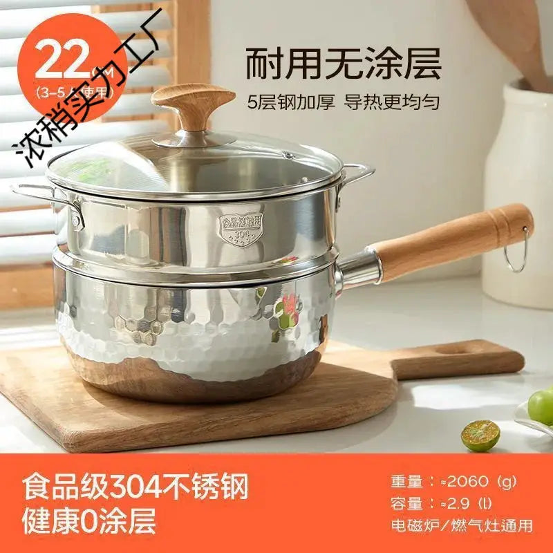 Milk Pot With Nonstick Coating | Stainless Steel | Food Grade