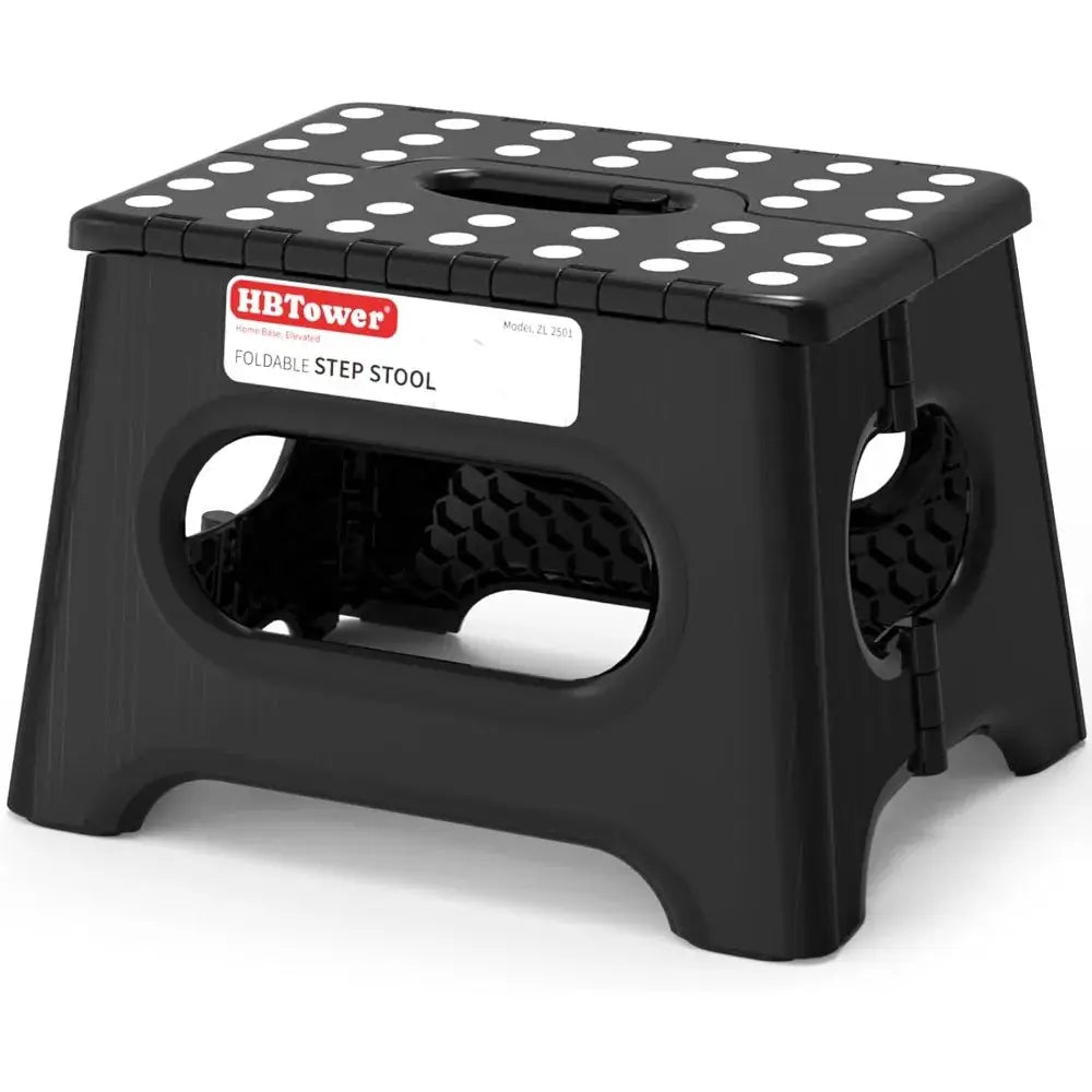 Folding Step Stool 9 Inch - Holds 600 lb, Non-Slip Surface & Carry Handle - Sturdy Step Stool for Kids, Toddlers & Adults - Compact Foldable Foot Stool for Kitchen, Bathroom, Bedroom, Outdoor from PriceLows™