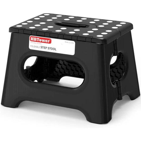 Folding Step Stool 9 Inch - Holds 600 lb, Non-Slip Surface & Carry Handle - Sturdy Step Stool for Kids, Toddlers & Adults - Compact Foldable Foot Stool for Kitchen, Bathroom, Bedroom, Outdoor from PriceLows™