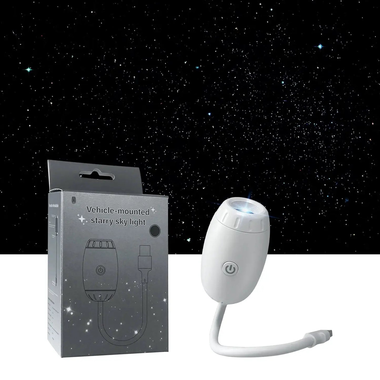 Galaxy Star Projector | 2 In 1 Night Light | Bedroom And Car Decoration | Mini
