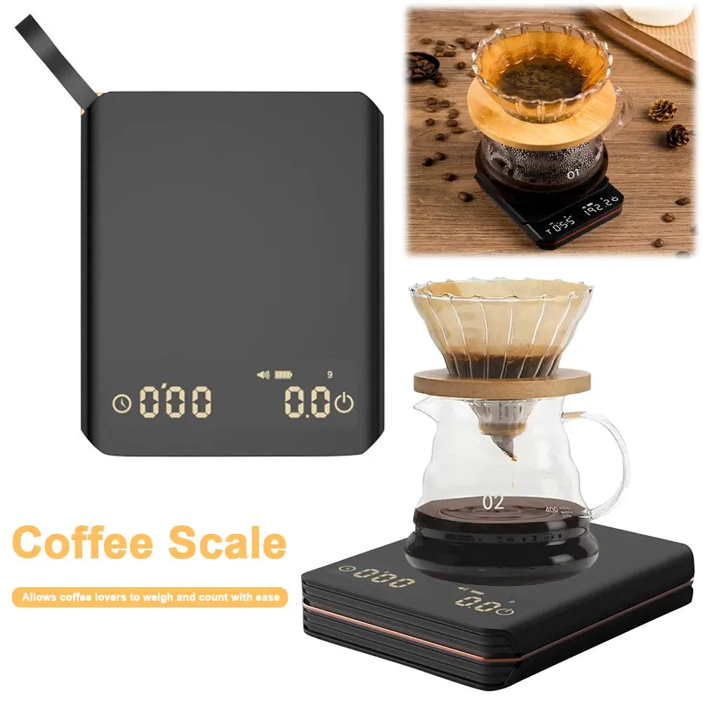 Electronic Coffee Scale with Timer LED Display Mini Coffee Scale High Precision Kitchen Scale for Espresso and Pour Over Coffee from PriceLows™
