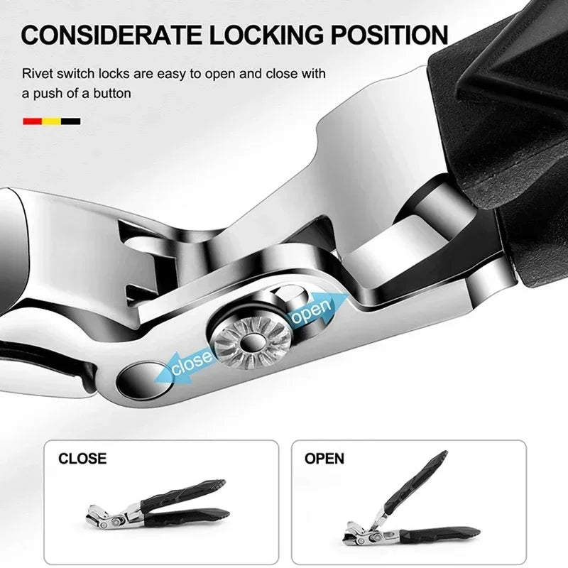 Toenail Clippers | Stainless Steel | Wide Jaw | Angled Head