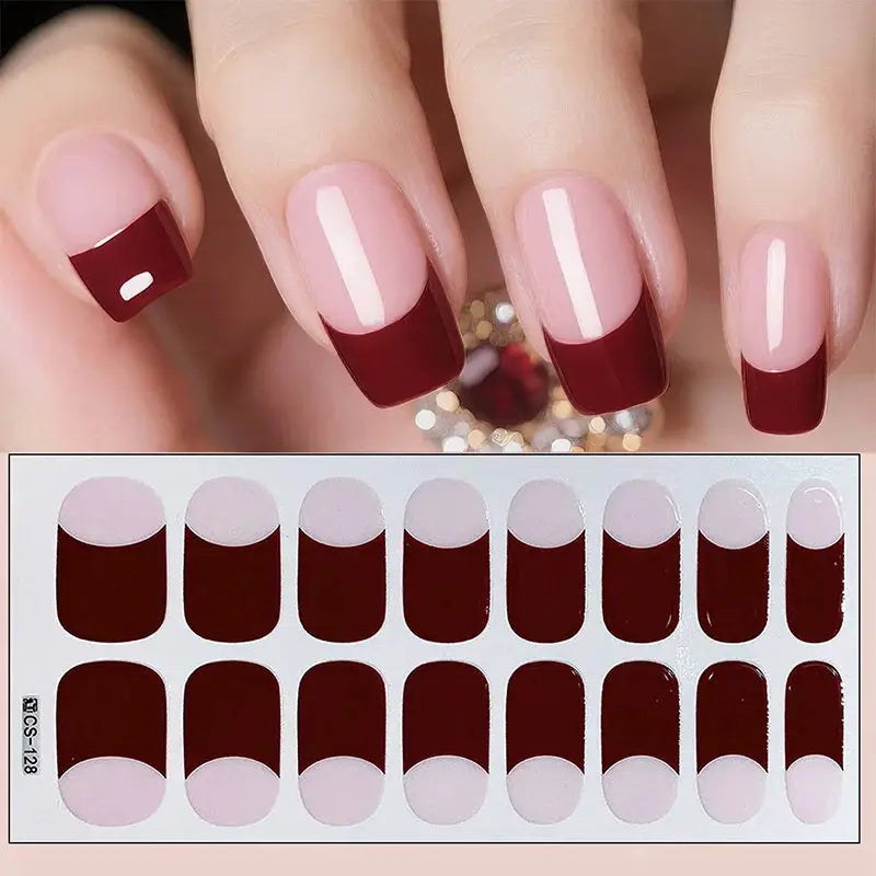 Full Cover Nail Stickers Fashion Nail Polish Nail Decoration Sparkling Glitter Self Adhesive Manicure Designer Nail Art Sticker from PriceLows™
