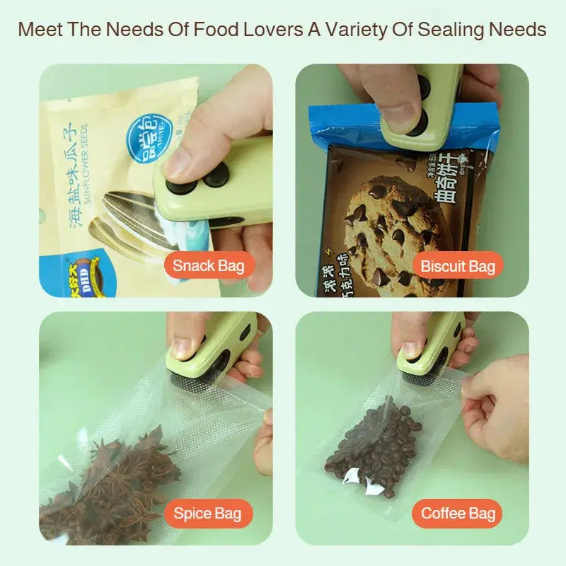 USB Rechargeable Sealer And Opener For Snacks | Portable