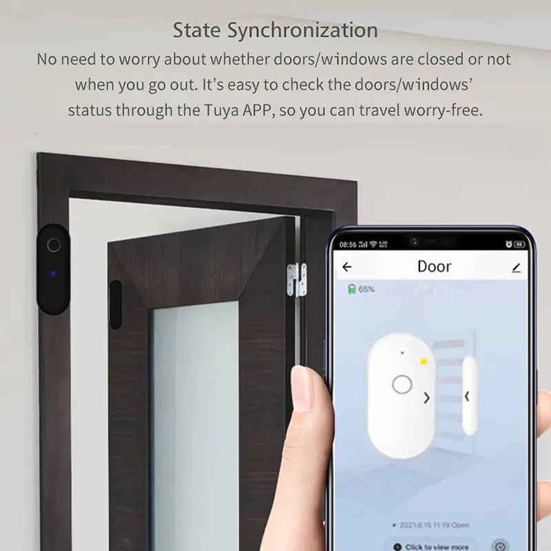 Tuya WiFi Door Window Sensor Smart Life APP Control Home Security Burglar Alarm Close Open Detector Work With Alexa Google Voice from PriceLows™