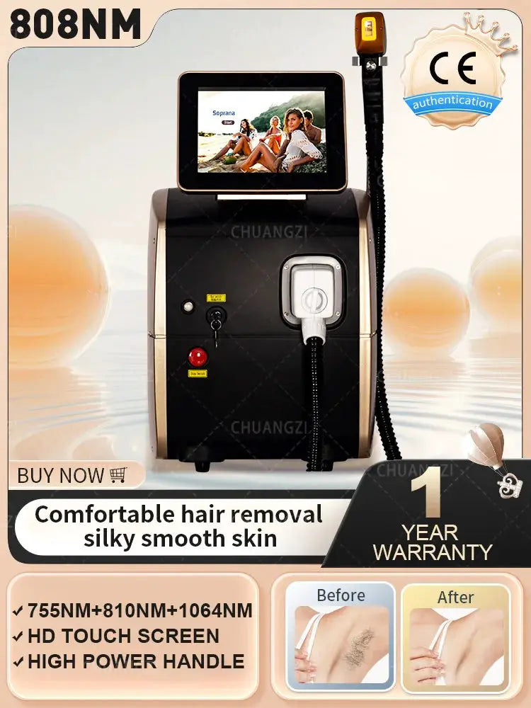 Professional 5000W Alexandrite Diode Epilator | Permanent Hair Remover | Cooling System