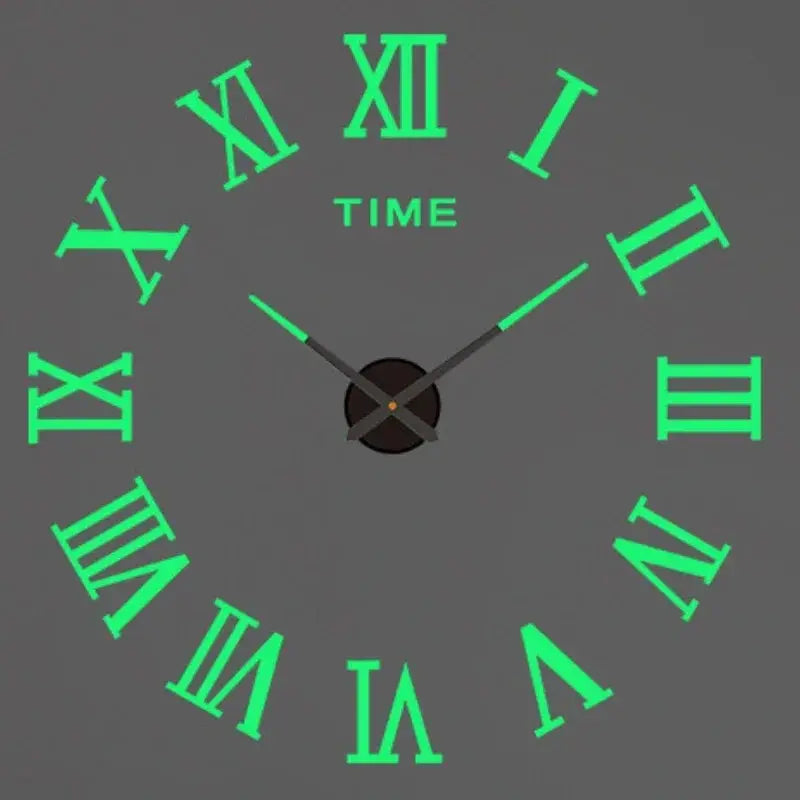 Large 3D Wall Clock Luminous Classic Wall Clocks DIY Digital Clock Wall Watches Stickers Silent Clock for Home Living Room Table from PriceLows™