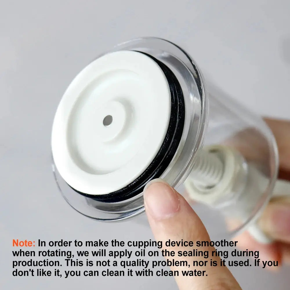 Manual Rotating Cupping Massager | Vacuum Suction | Nipple Enhancer | Anti Cellulite Tool