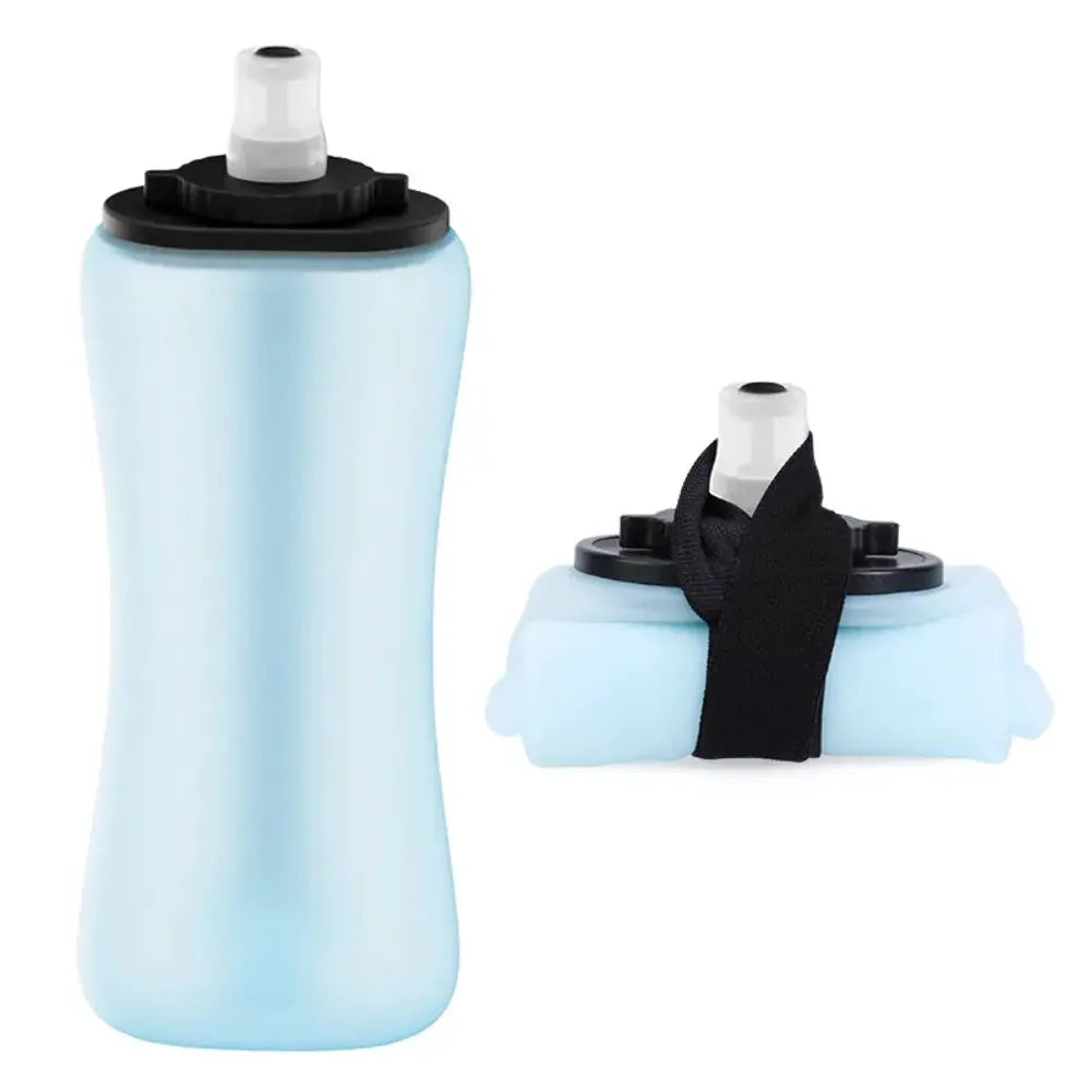 Handheld Collapsible Cycling Bottle Silicone 350ml Capacity Hydration Bottle Wide Mouth Water Bottle Gym from PriceLows™