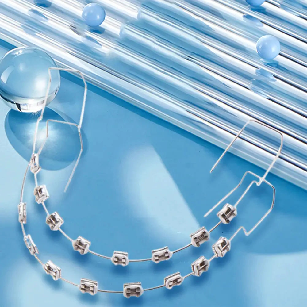 Temporary Tooth Braces | Metal Wire Bracket | Pair With Box
