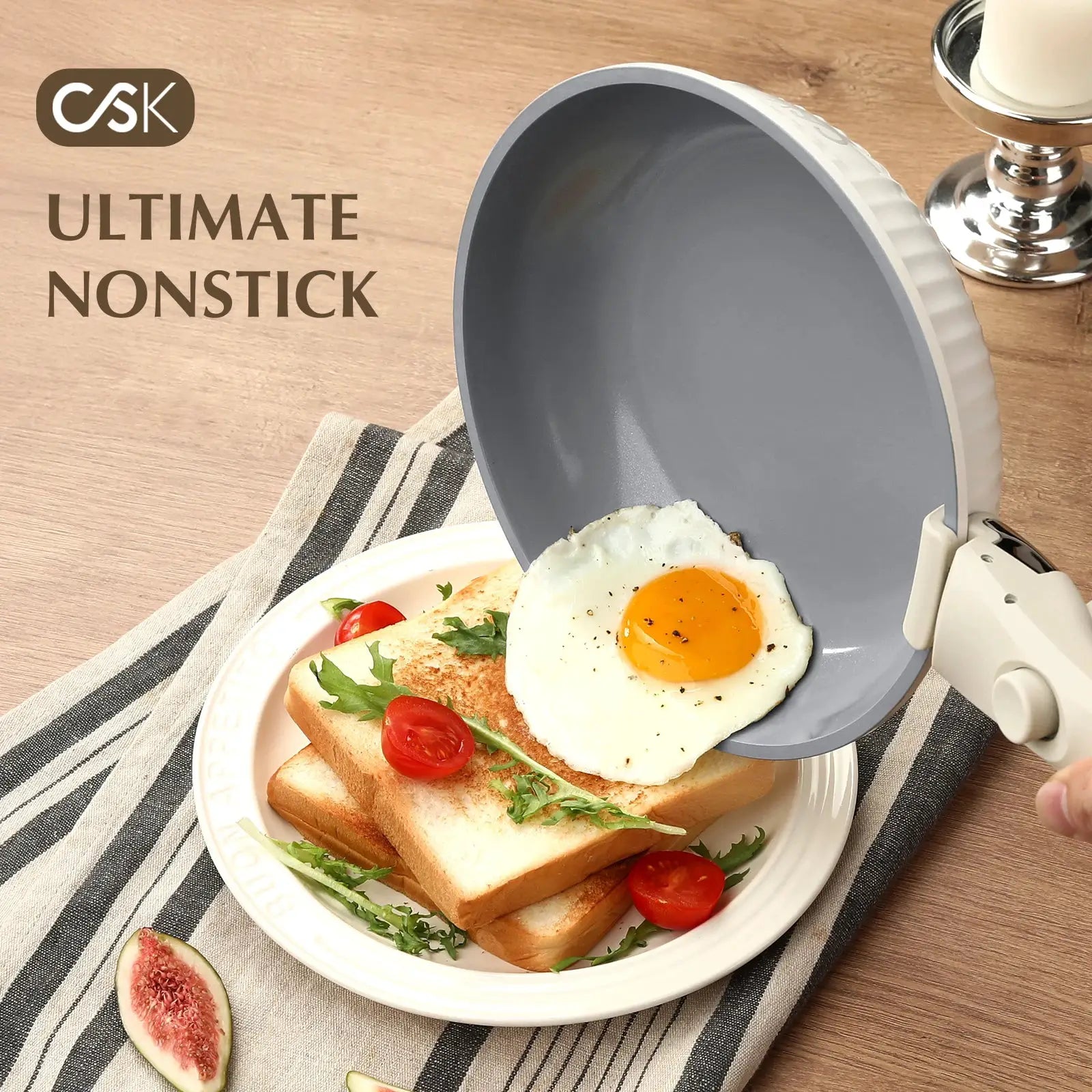 KOCH SYSTEME CS Pots and Pan Cookware Set 17PCS, Non Stick Ceramic Cookware Set with Pots Protectors,Kitchen Induction Cookware from PriceLows™