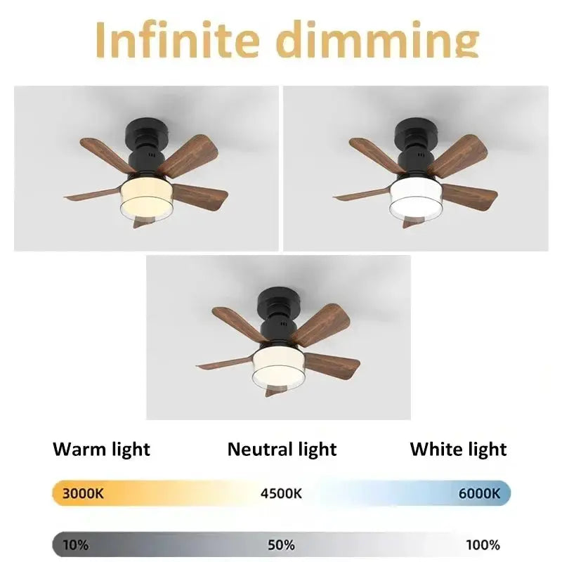 Ceiling Fan With Light | App And Remote Control | 4 Speed Dimmable LED
