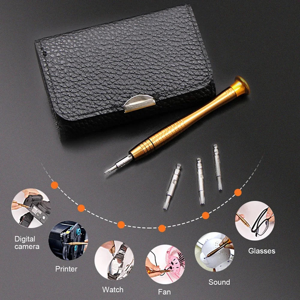 Precision Screwdriver Set | 25 In 1 | Alloy Steel Bits | Compact Wallet Case