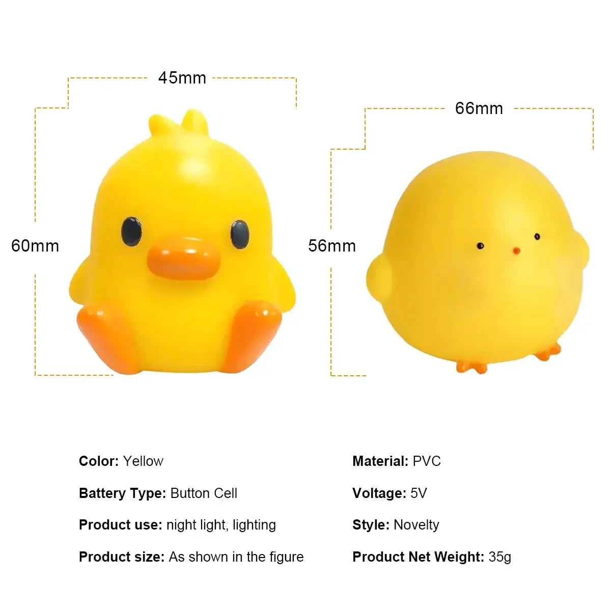Duck Night Light,Cute Animal Kids Night Light for Bedroom,Cartoon Baby Nursery Lamp,Birthday Christmas Gifts for Boys Girls Kids from PriceLows™