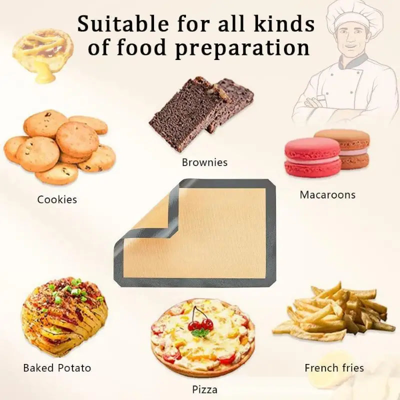 Silicone Baking Mat | Nonstick Surface | Heat Resistant | One Size Reusable