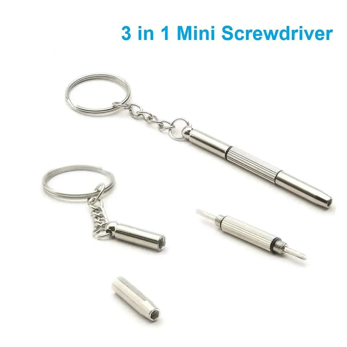 Eyeglass Screwdriver Set | 3 In 1 Multi Bit | Titanium Steel | 1 2 10 Pack