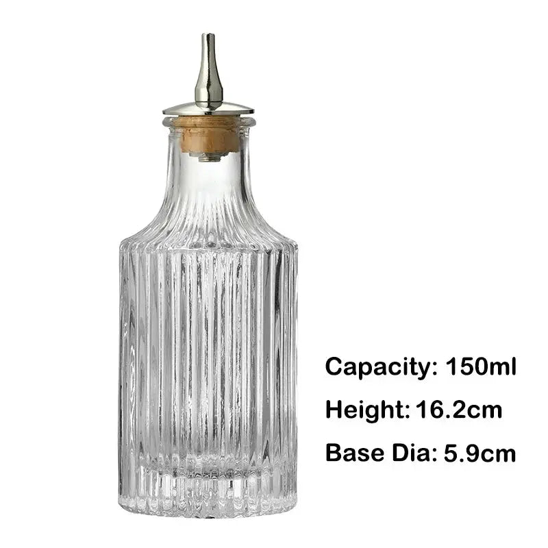 Vintage Cocktail Bitters Bottle with Dasher Top Professional Bar Accessory Bar Tool from PriceLows™
