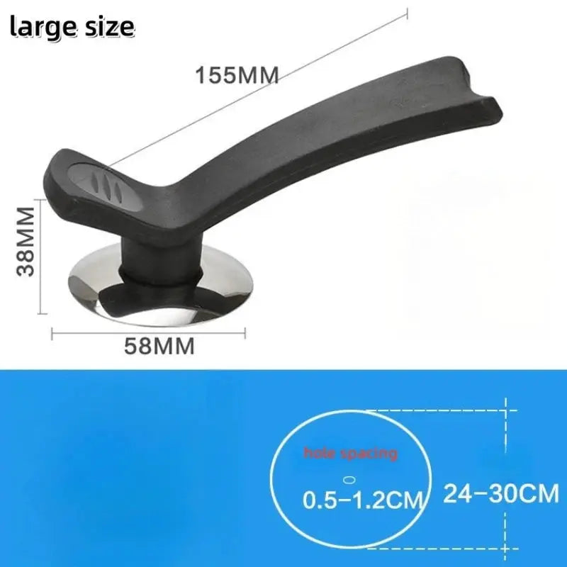Lid Handle Knob Cover | Stainless Steel Plastic | Universal Fit | One Size
