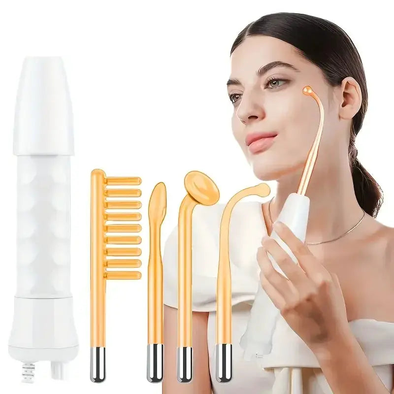 Portable Facial Skin Care Kit | High Frequency 120Khz | 4 Electrode Heads