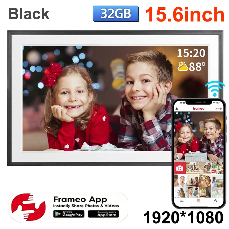 Digital Picture Frame | 15.6 Inch Display | 1920x1080 HD | 32GB, WiFi