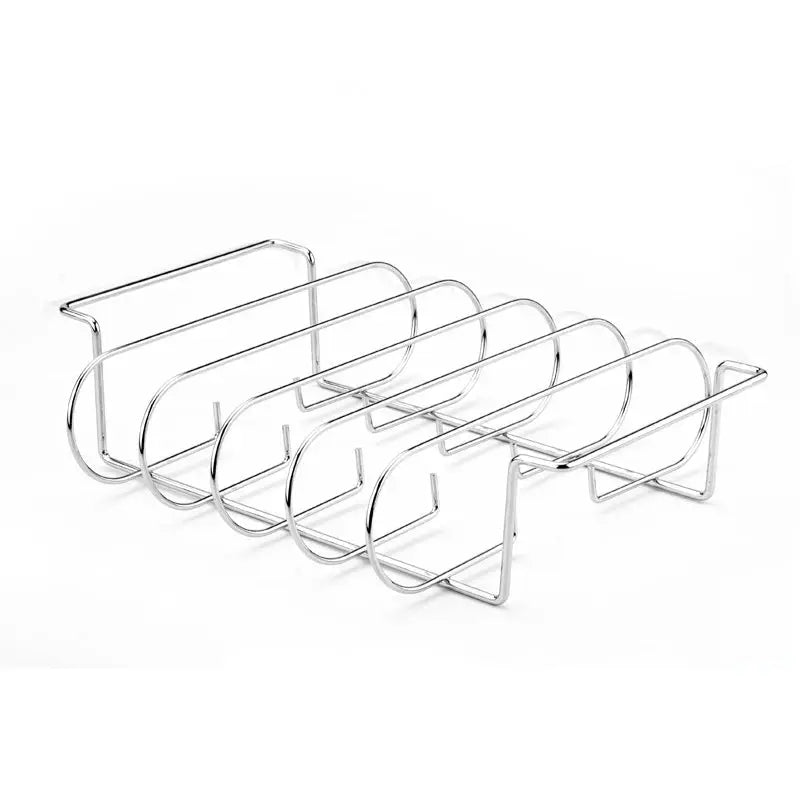 BBQ Rib Rack | Nonstick Coated Steel | Holds 4 Ribs | JT25t