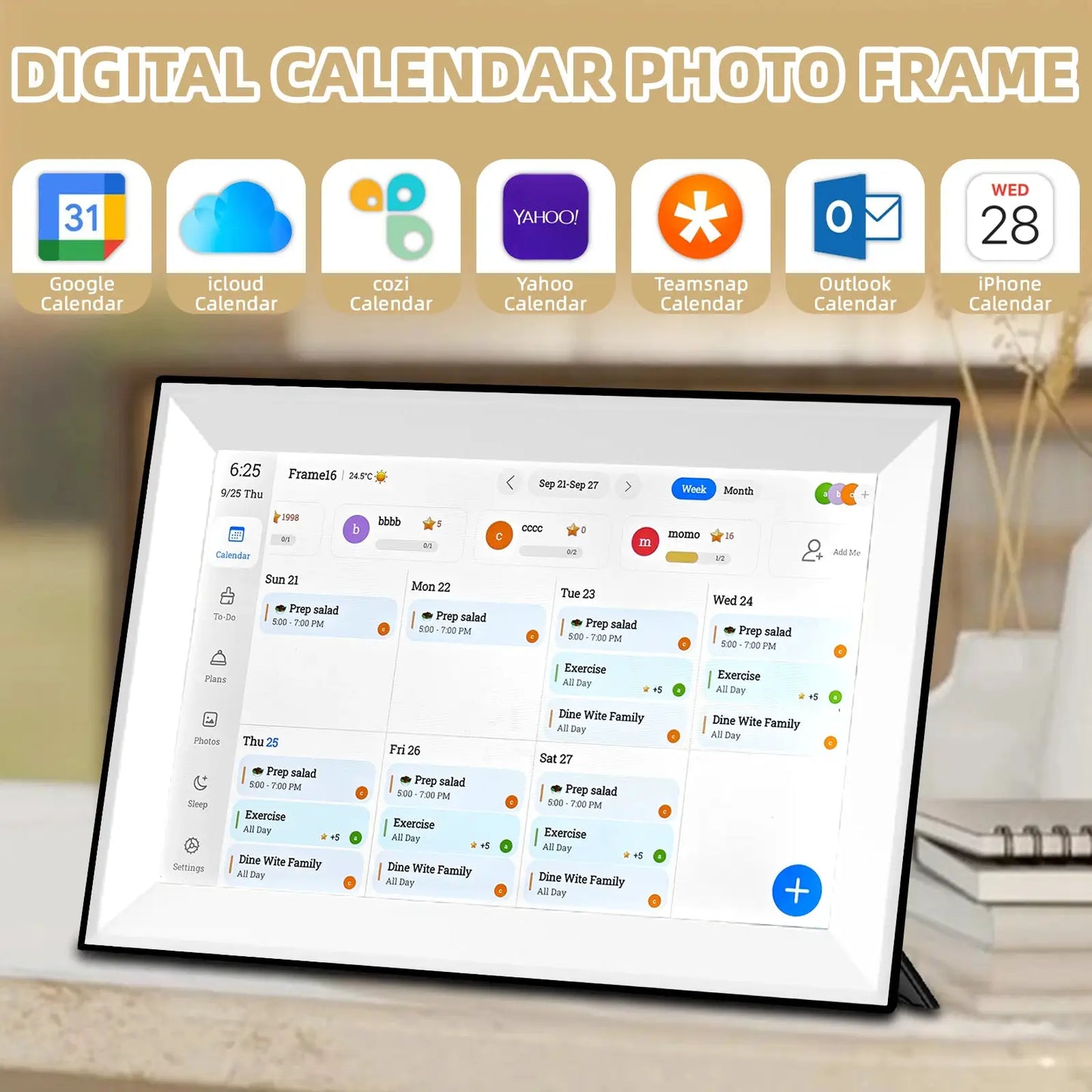 Digital Photo Frame | 10.1 Inch Touch Screen | 1280x800 Display | 32GB Memory