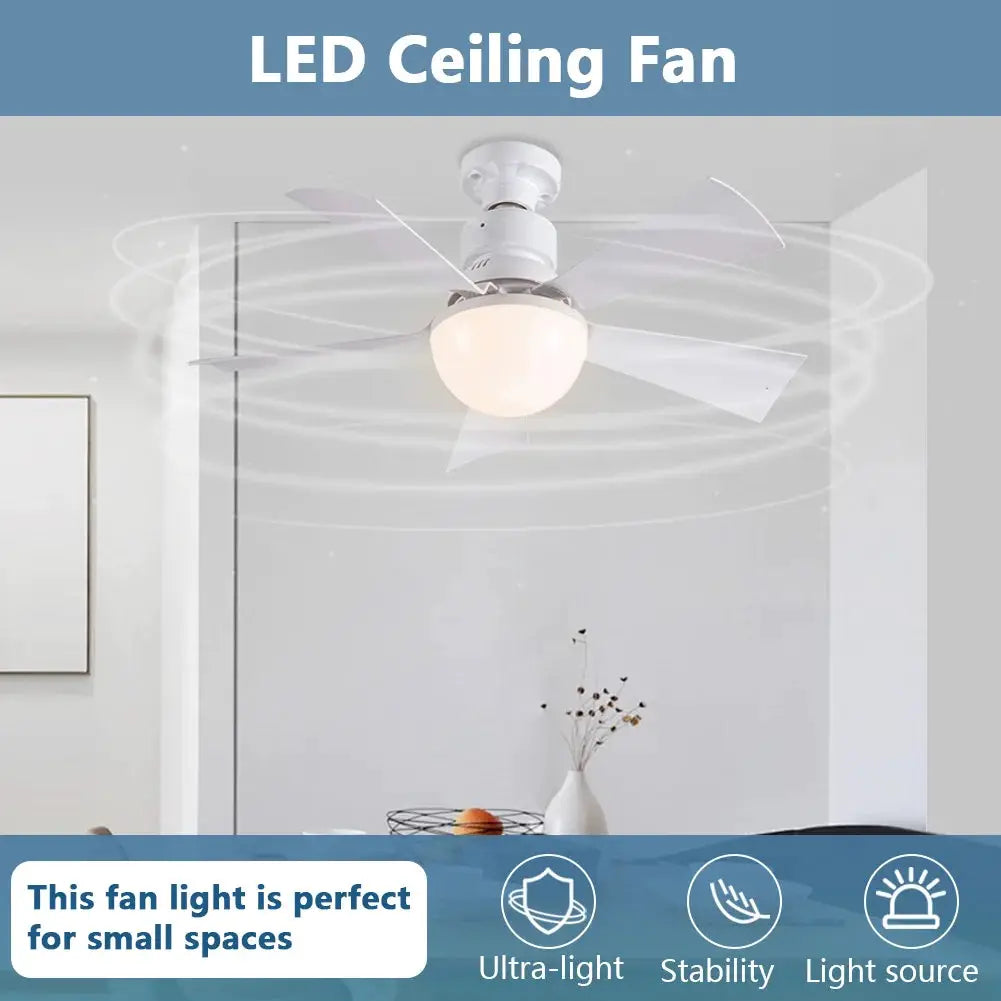 30/40W Ceiling Fan With Light E27 Ceiling Led Light Fan with Remote Control Dimming Suitable For Bedroom living room home fan from PriceLows™