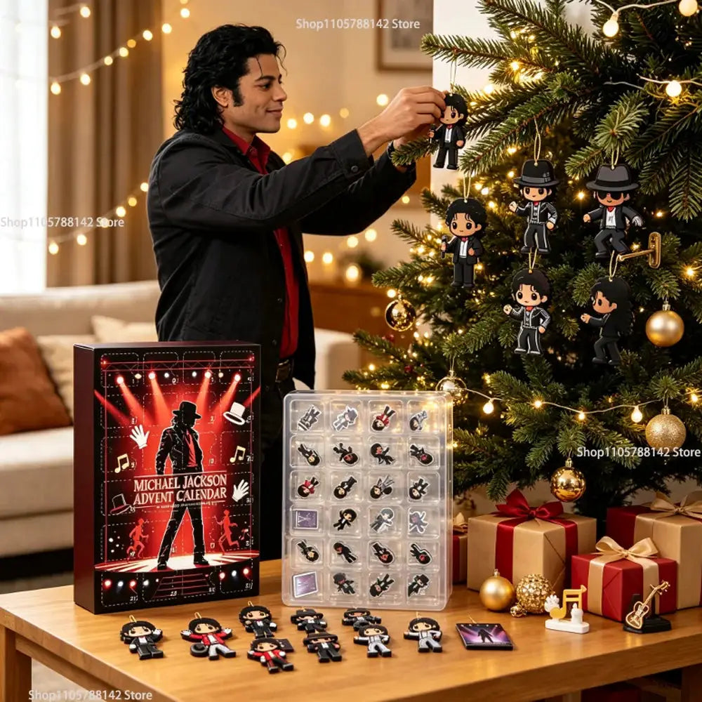 Christmas Advent Calendar | Michael Jackson | 24 Day | Acrylic Hanging Set
