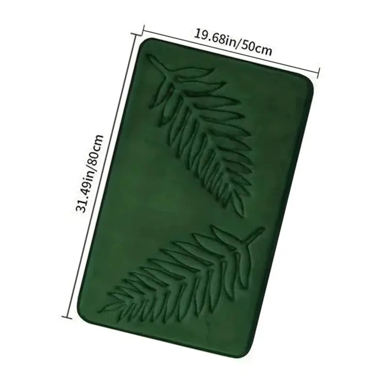 3 Piece Bathroom Mat Memory Foam Ultra Soft and Absorbent Leaf Bath Rugs Thick Washable For Bathroom Toilet Tub Mat Set from PriceLows™