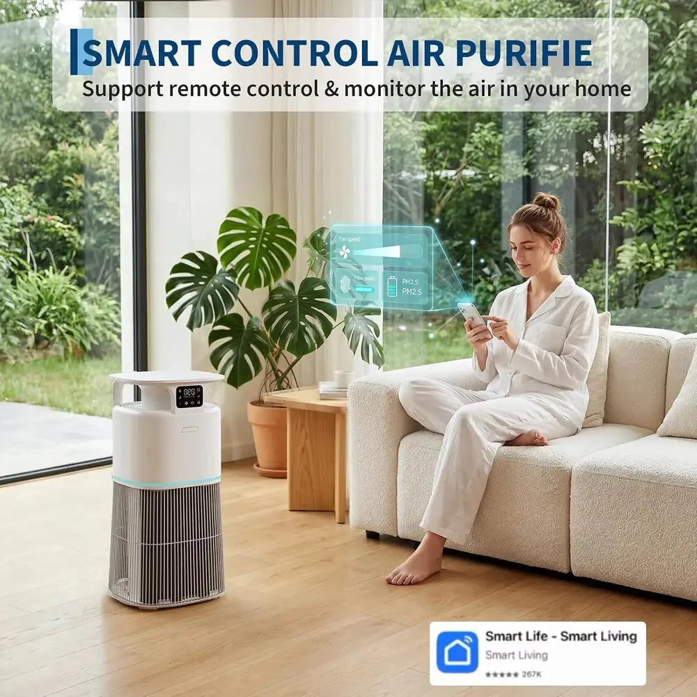 Acekool Air Purifier | H13 HEPA Filter | Smart WiFi App | Large Room Coverage