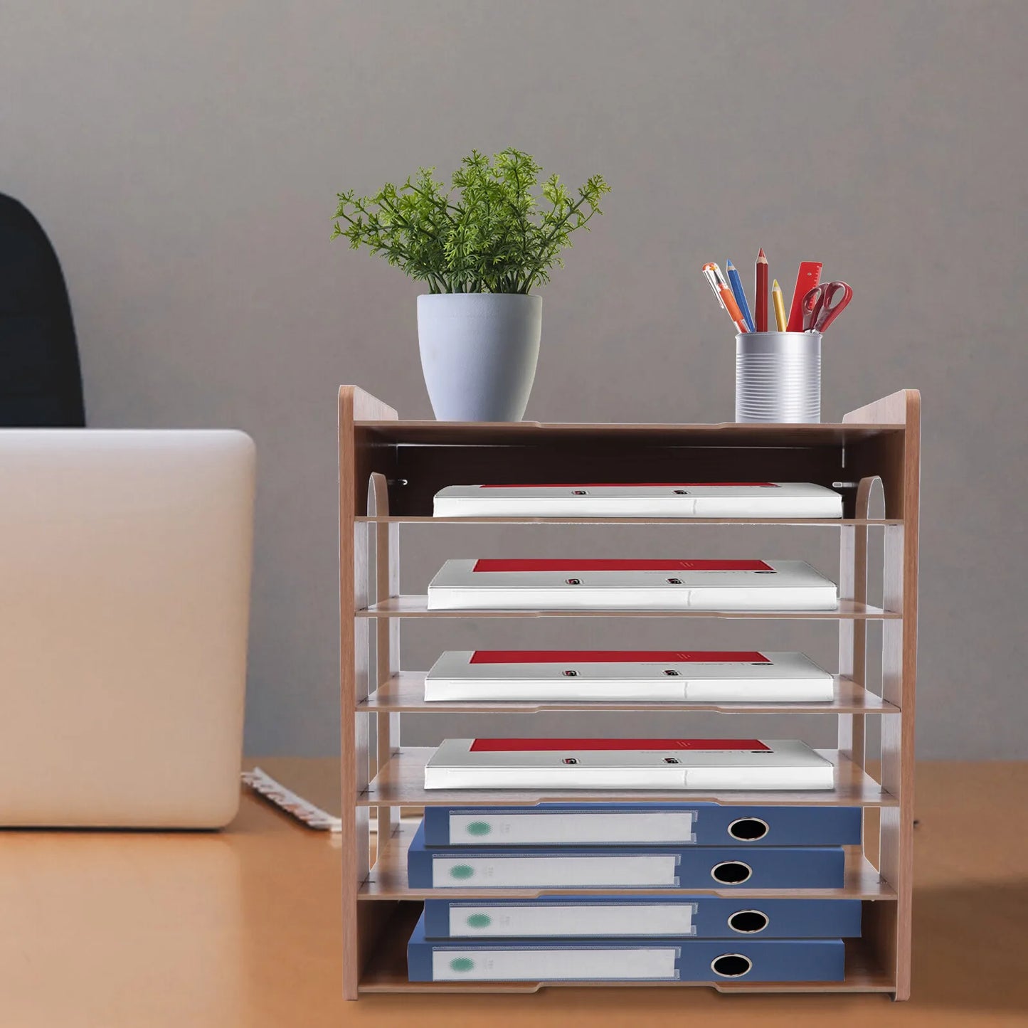Desk File Organizer | 7 Tier | A4 and Letter Tray | High Density Board