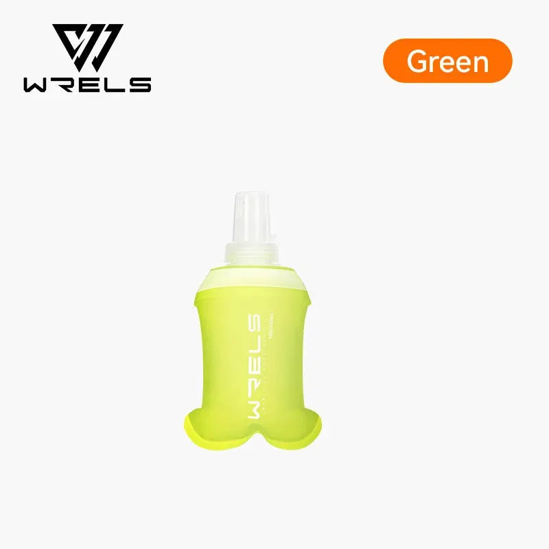 WRELS TPU Soft Folding Water Bottle BPA-Free Collapsible Flask Running Camping Hiking Travel Convenient Lightweight Water Bottle from PriceLows™