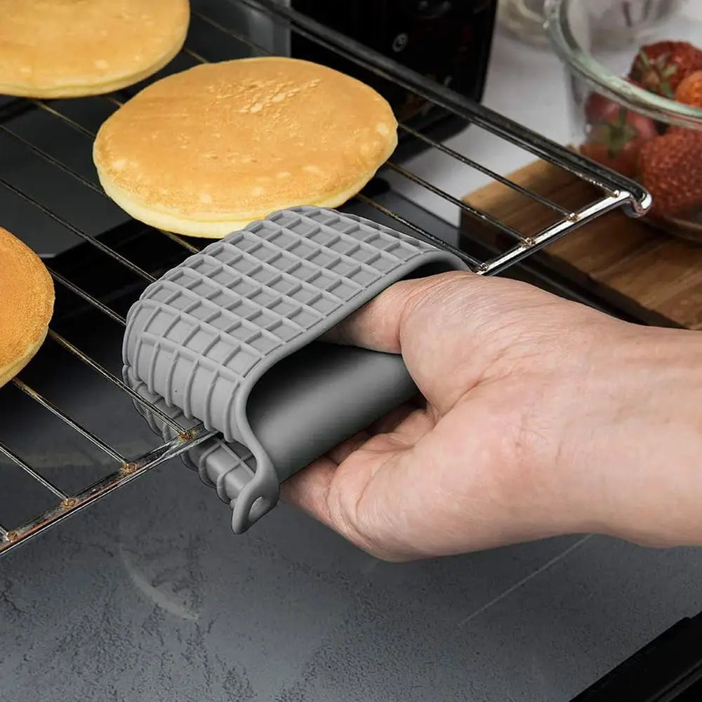 Oven Mitts | Heat Resistant Silicone | Non Slip Grip | Single Pack