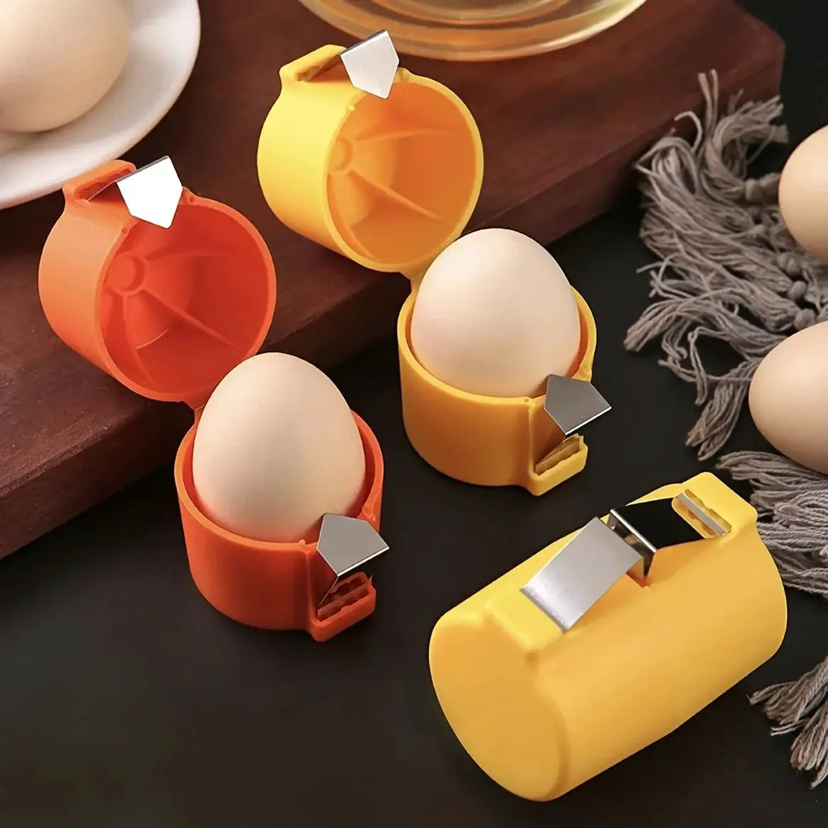 Plastic Egg Shell Opener Professional Manual Eggs Breaker Non-Stick Hand Eggshell Separator Multifunctional Kitchen Baking Tool from PriceLows™