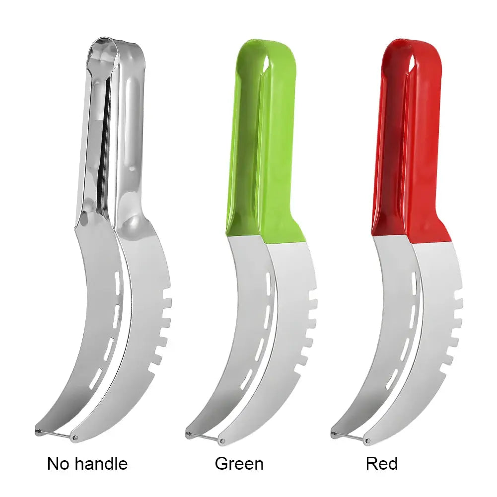 Stainless Steel Watermelon Slicer with Non-Slip Handle Kitchen Fruit Slicer Cutter Tool Kitchen Gadgets for Pineapple Cantaloupe from PriceLows™