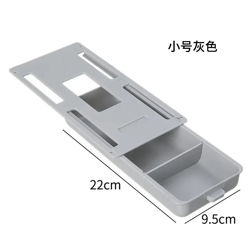 Under Desk Drawer Organizer | ABS Plastic | Adhesive | L22x15.5, S22x10.5
