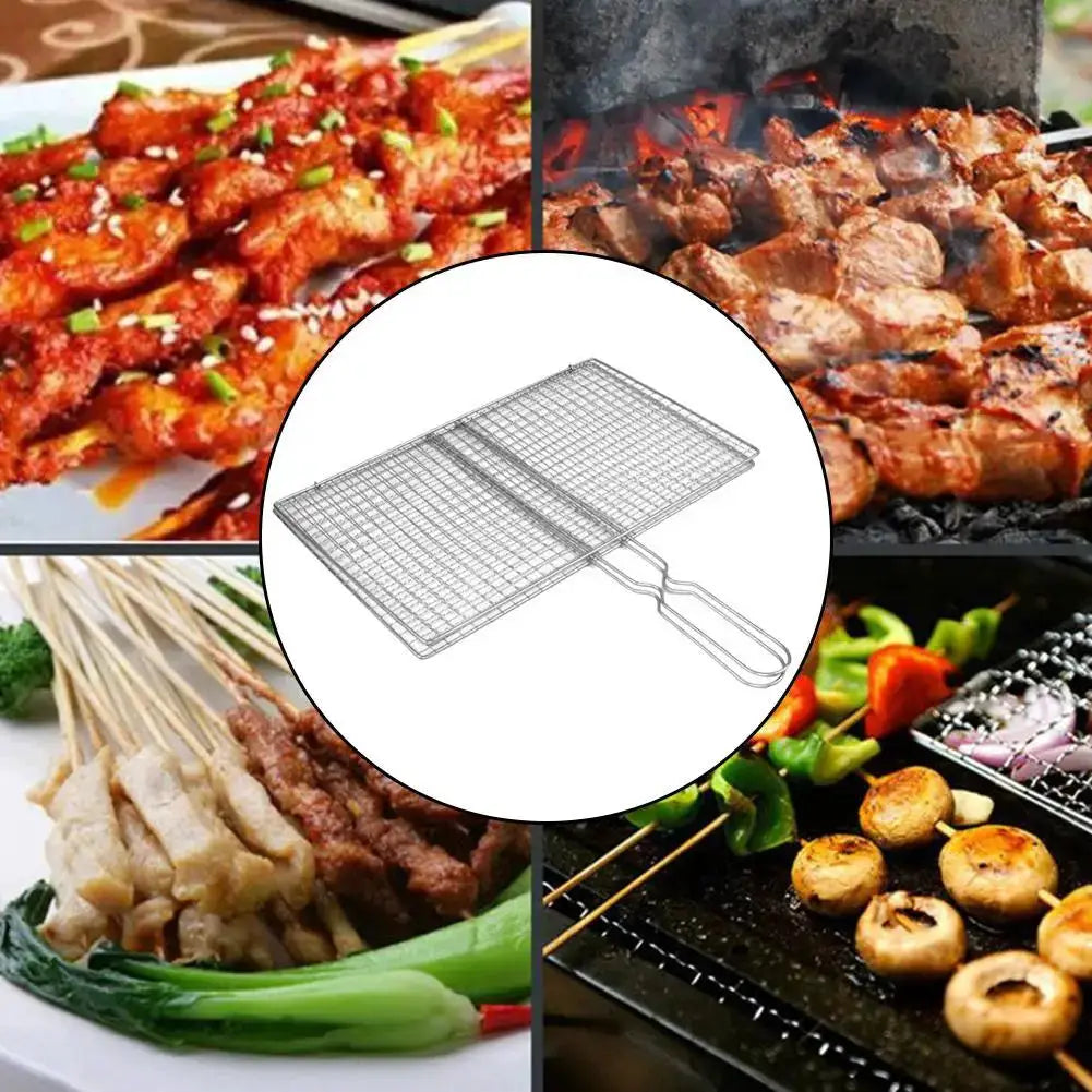 Barbecue Grilling Basket | Foldable Handle | Large Cooking Area | M/L