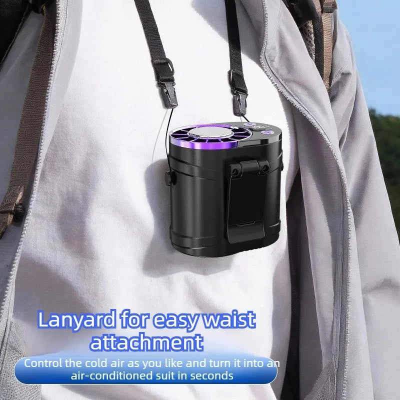 Waist Worn Portable Air Conditioner | 5W Low Power | Ice Pack Cooling | 1-3 Pack