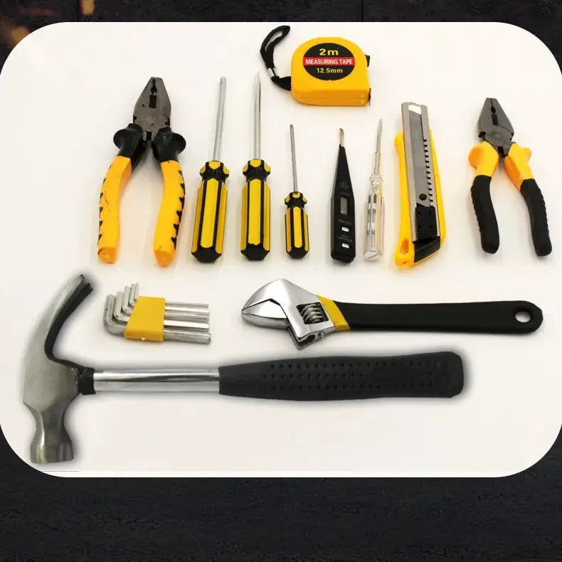 Tools Set General House hold Hand Tool Kit with Plastic Toolbox Storage Case Used to Car repair And home Repair from PriceLows™